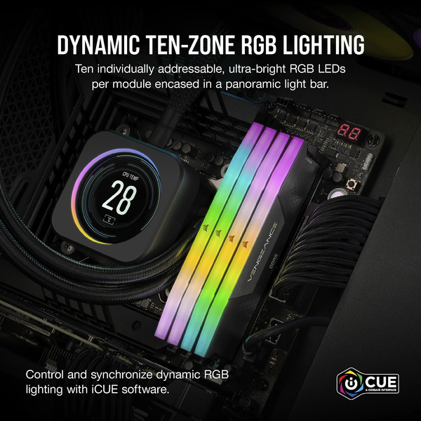 Corsair Vengeance RGB 32 GB DDR5-6000 (2x 16 GB) werkgeheugen (6)