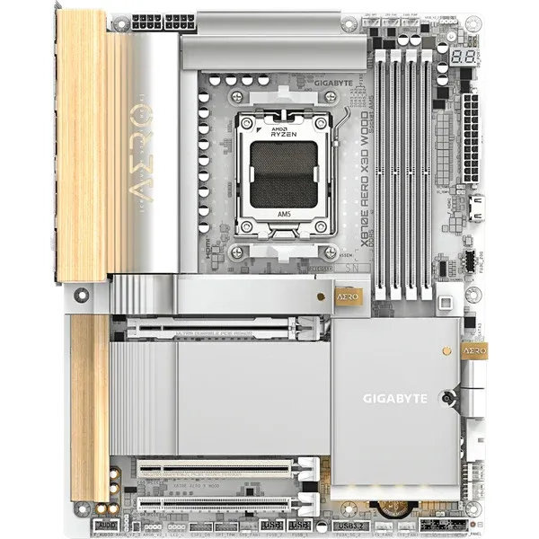 GIGABYTE X870E AERO X3D WOOD socket AM5 moederbord (3)
