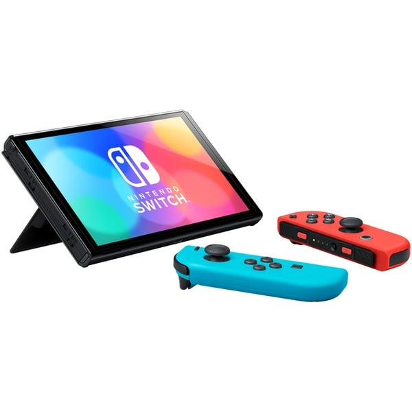 Nintendo Switch (OLED Model) — Neonrood/neonblauw (3)