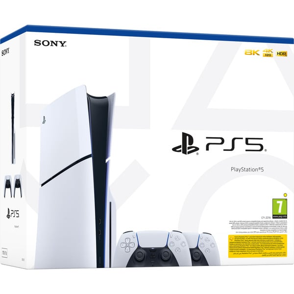 Sony PlayStation 5 Slim 1 TB + 2 controllers game console (3)